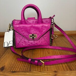 Diane von Furstenberg 440 Gallery Mini Secret Agent Tote Crossbody Bag Leather
